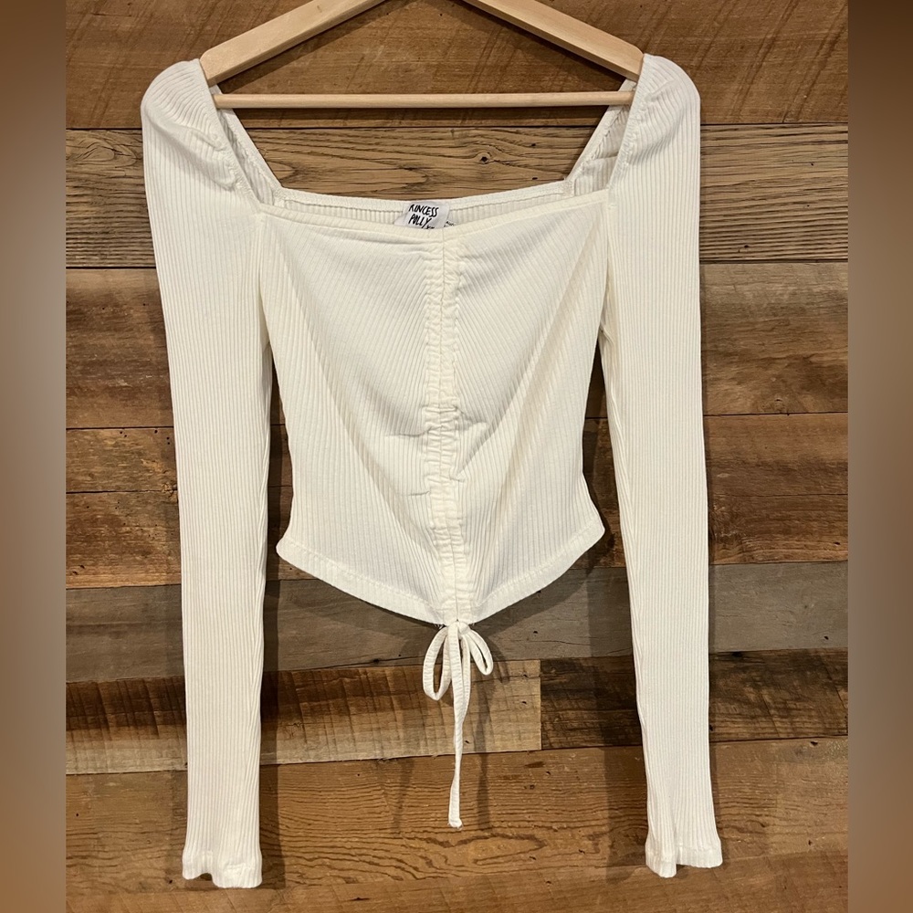 Princess polly white long sleeve top